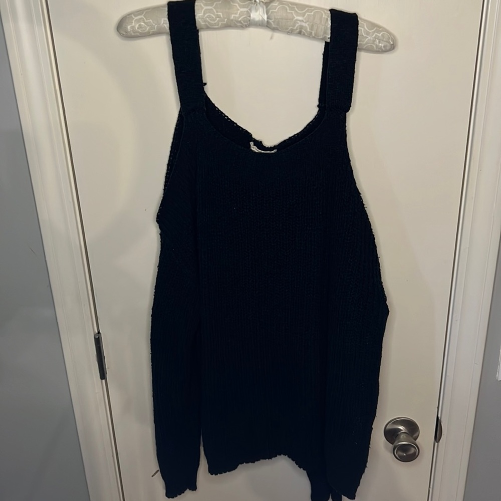 Gilded Intent Cold Shoulder Sweater